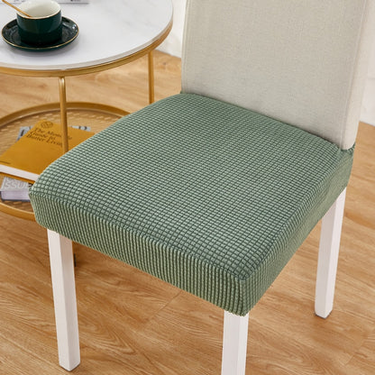 Solid Color Universal Seat Colors Slip On Elasticated Jacquard Print Chair Protectors For Living Room Parties Functions etc
