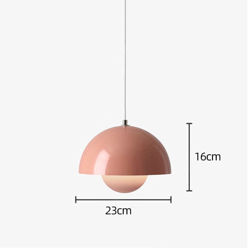 Colorful Flower Bud Nordic LED Pendant Lights For Kitchen Living Room Dining Room Modern Home Interior Lighting