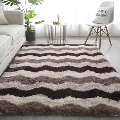 Thick Soft Plush Pile Area Rug For Living Room Deep & Fluffy Non-Slip Mat White Carpet For Modern Home Decor - Multiple Colors & Sizes