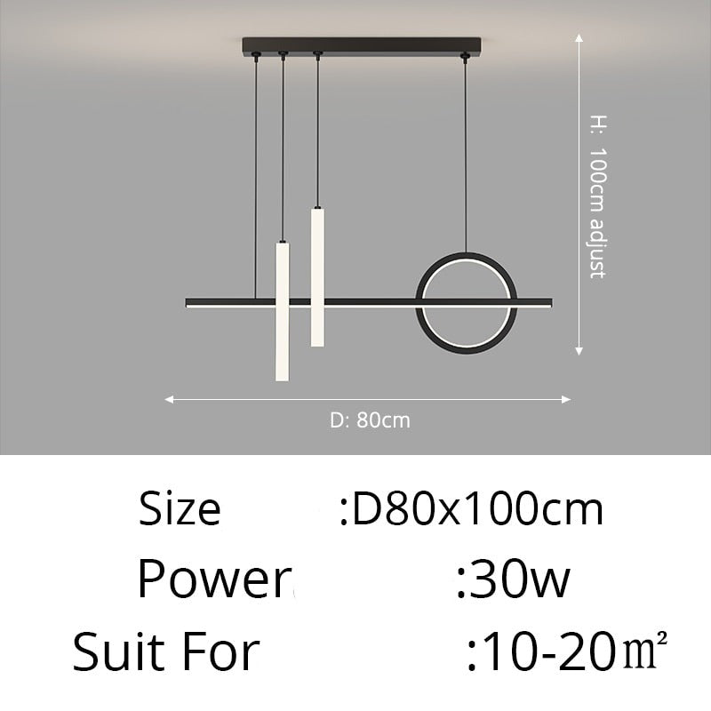 Contemporary Nordic LED Pendant Lighting Chandelier For Dining Room Table Kitchen Island Living Room Lighting For Modern Apartment