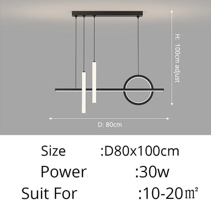 Contemporary Nordic LED Pendant Lighting Chandelier For Dining Room Table Kitchen Island Living Room Lighting For Modern Apartment