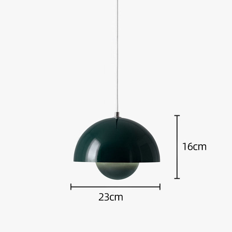 Colorful Flower Bud Nordic LED Pendant Lights For Kitchen Living Room Dining Room Modern Home Interior Lighting