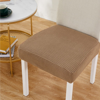 Solid Color Universal Seat Colors Slip On Elasticated Jacquard Print Chair Protectors For Living Room Parties Functions etc