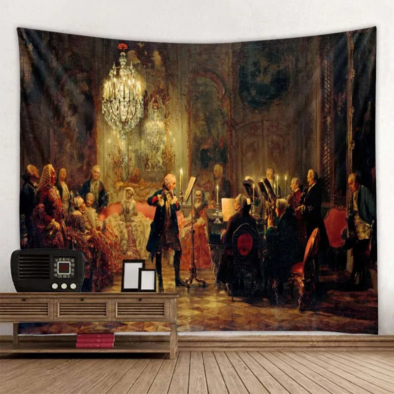 Classic Art Famous Paintings Wall Tapestries High Quality Wall Hanging Tapestry For Living Room Bedroom Creative Artistic Home Decor