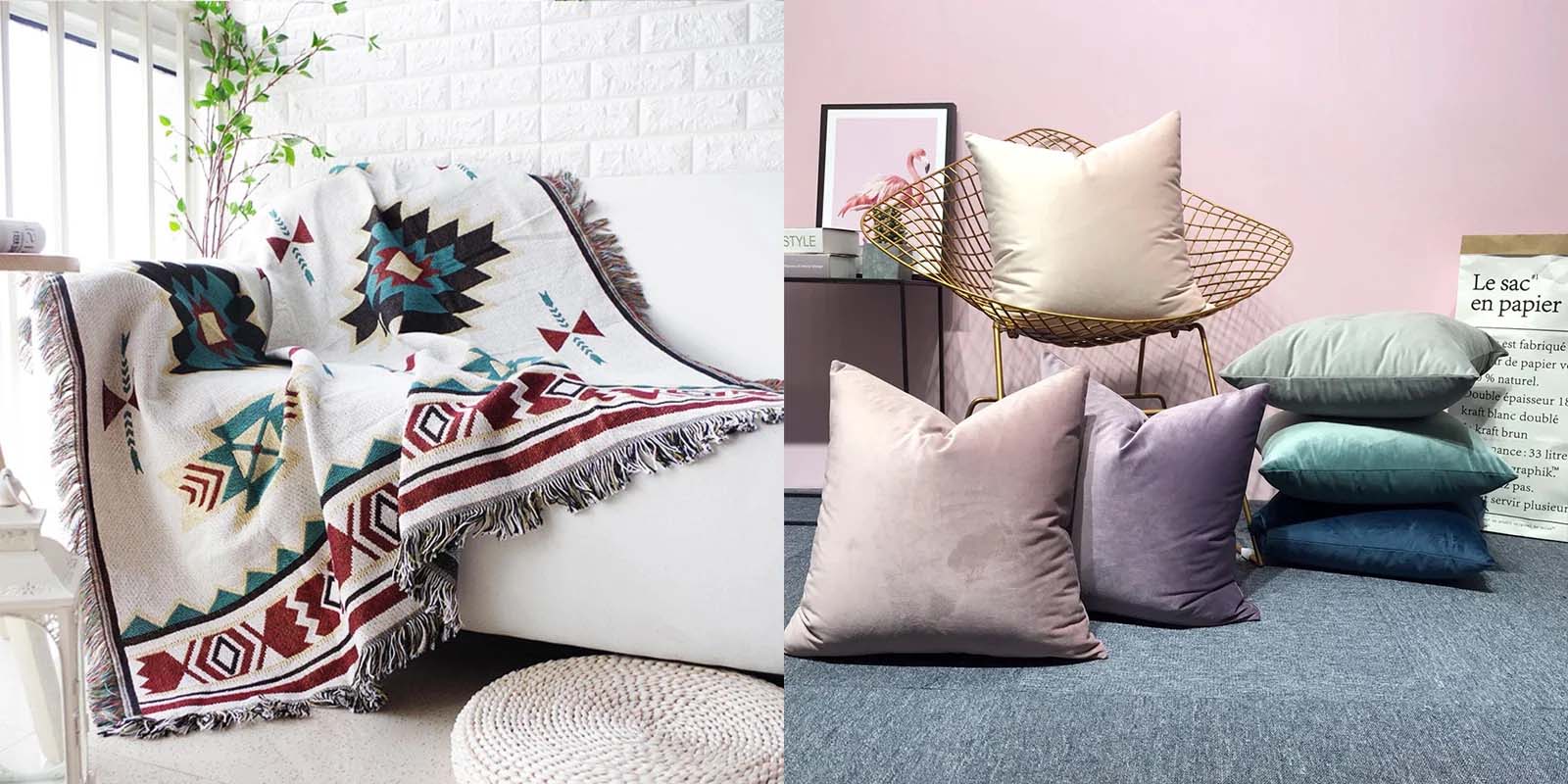 House Boutique Modern Home Textiles Nordic Cushion Covers Sofa Throws Scandinavian Rugs Fluffy Rugs Area Rugs Contemporary Neutral Colors Soft Furnishings