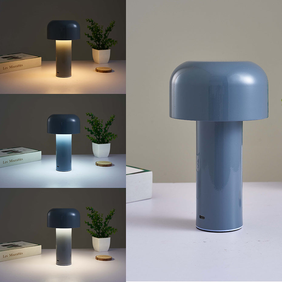 Italian Designer Table Lamp Night Light Modern Sculptures Design Portable Cordless Touch Rechargeable USB Desktop Lamp