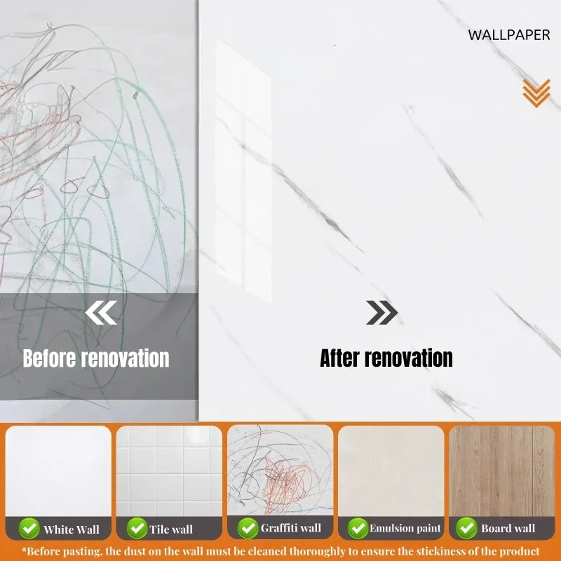 Luxury Marble‑Look Thick Foam Wallpaper — Self‑Adhesive, Waterproof, Peel‑and‑Stick Wall Panels for Stylish & Creative Home Decor Makeovers