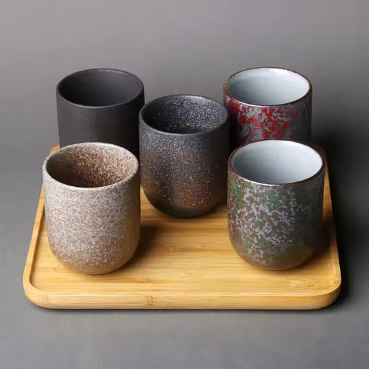 Mindful Moments – Traditional Ceramic Japanese Tea Cups for Sake, Coffee, Tea & Daily Rituals