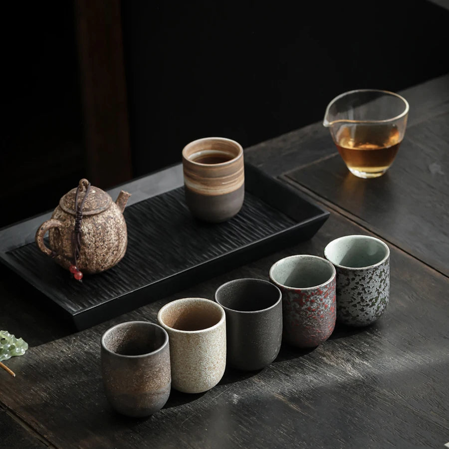 Mindful Moments – Traditional Ceramic Japanese Tea Cups for Sake, Coffee, Tea & Daily Rituals