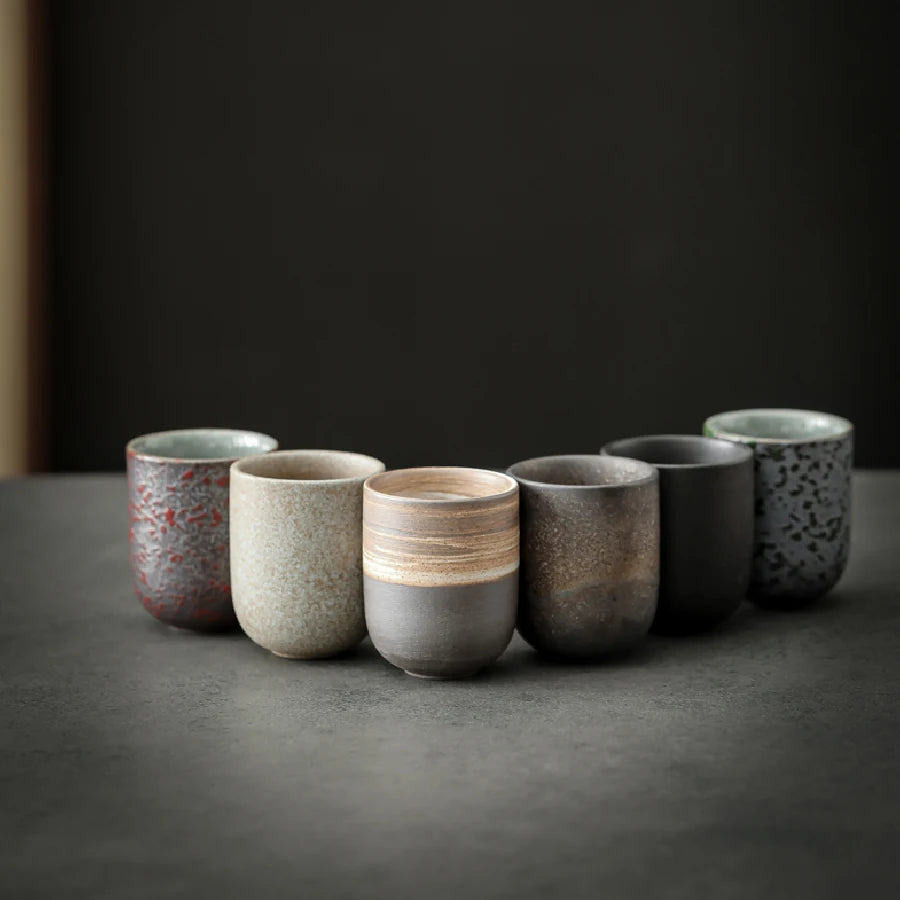 Mindful Moments – Traditional Ceramic Japanese Tea Cups for Sake, Coffee, Tea & Daily Rituals