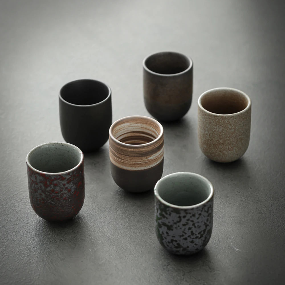 Mindful Moments – Traditional Ceramic Japanese Tea Cups for Sake, Coffee, Tea & Daily Rituals
