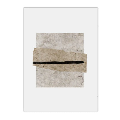Minimalist Abstract Posters – Beige and Black Line Canvas Prints Nordic Wall Art for Bedroom, Living Room & Modern Home Decoration