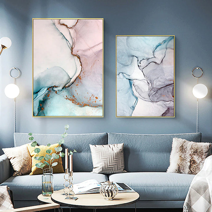 Modern Abstract Nordic Marble Design Wall Art Fine Art Canvas Post Subtle Color Pastel Print Pictures For Bedroom Living R ?v=1646321188&width=720