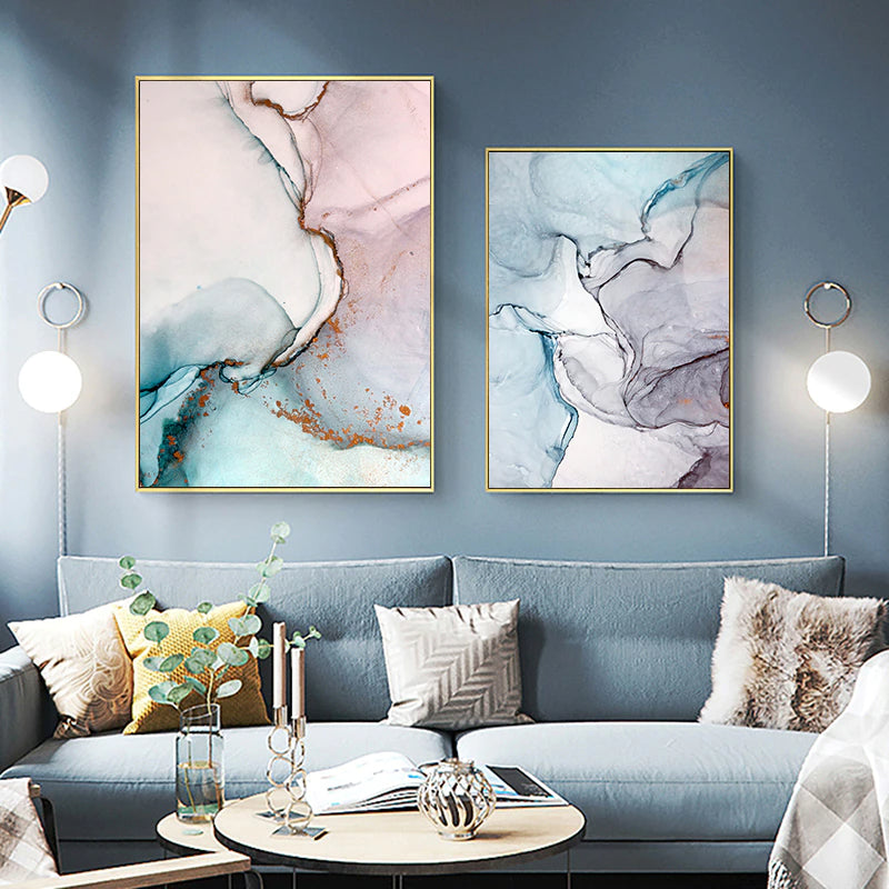 Modern Abstract Nordic Marble Design Wall Art Fine Art Canvas Post Subtle Color Pastel Print Pictures For Bedroom Living R ?v=1646321188&width=800