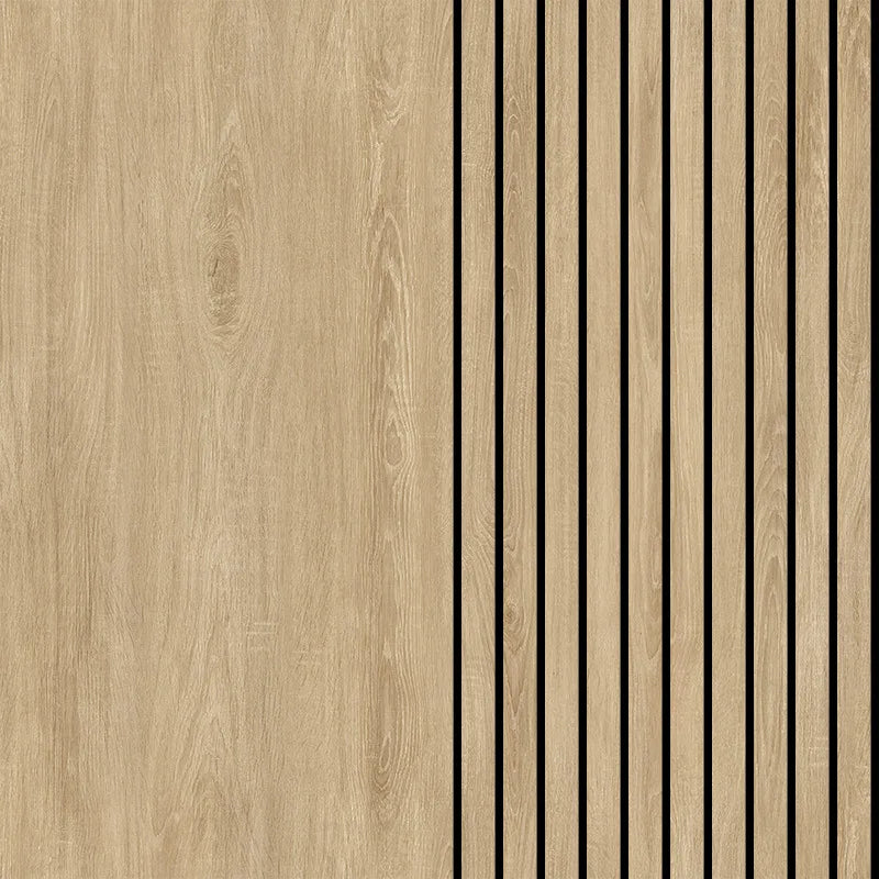 Modern Self‑Adhesive 3D Wood‑Effect Wall Covering — Peel‑and‑Stick Decorative Grille Wall Panels for Professional‑Style DIY Home Decor Makeovers