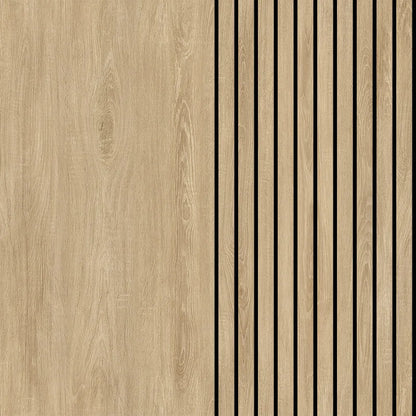 Modern Self‑Adhesive 3D Wood‑Effect Wall Covering — Peel‑and‑Stick Decorative Grille Wall Panels for Professional‑Style DIY Home Decor Makeovers