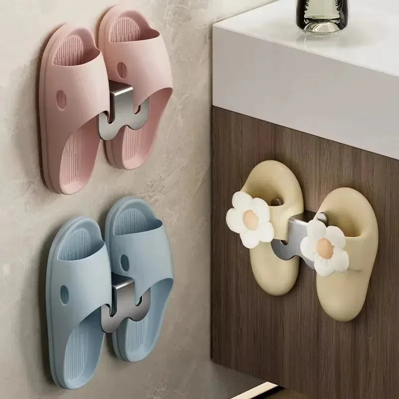 No-Drill Slipper Storage Hook – Space-Saving Wall-Mounted Shoe Rack for Ideal for Bathrooms, Cupboards & Entranceways