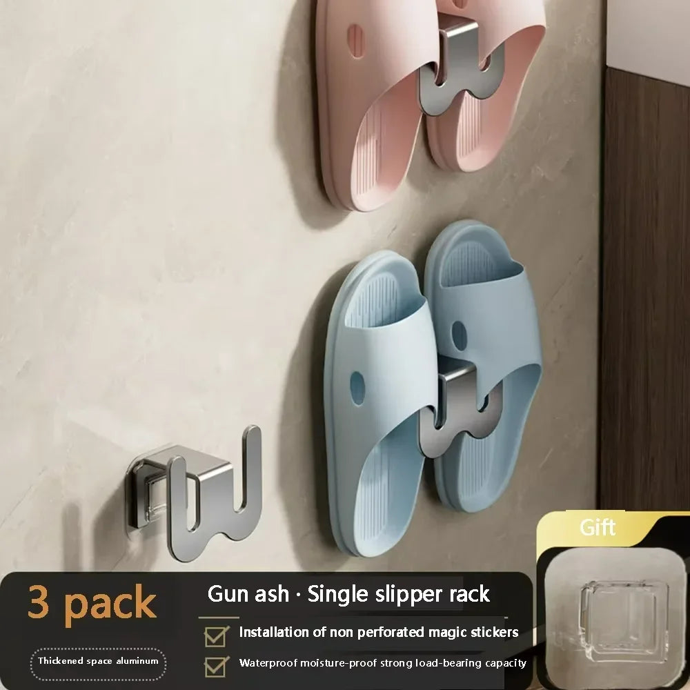 No-Drill Slipper Storage Hook – Space-Saving Wall-Mounted Shoe Rack for Ideal for Bathrooms, Cupboards & Entranceways