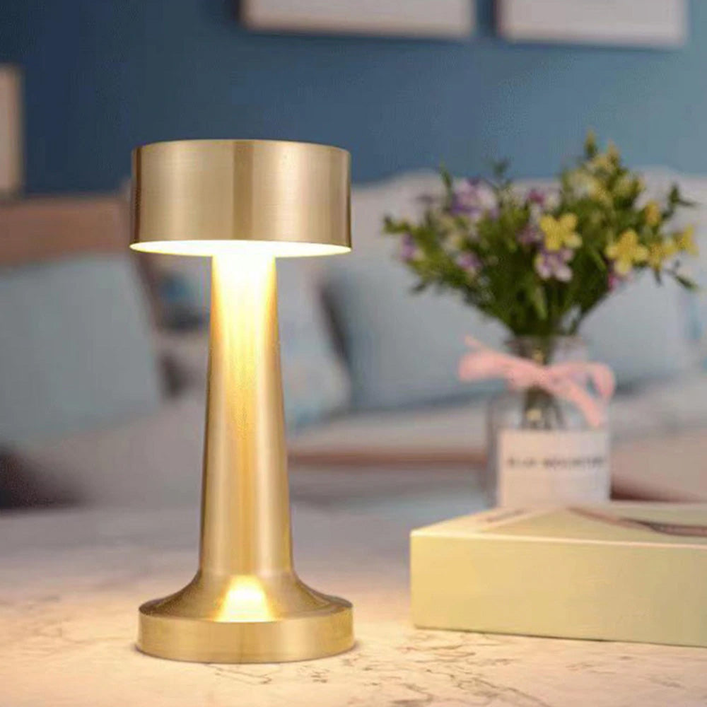 Portable Cordless LED Desktop Lamp For Cafe Bar Living Room USB Rechargeable Desktop Night Lamp For Home Office