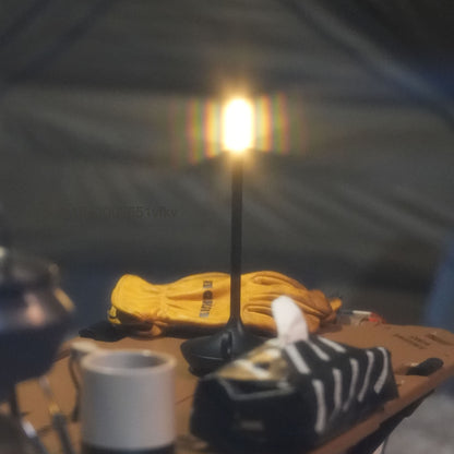 Retro Cordless Candle Stick LED Night Light Rechargeable Portable Desktop Coffee Table Light For Bedside Table