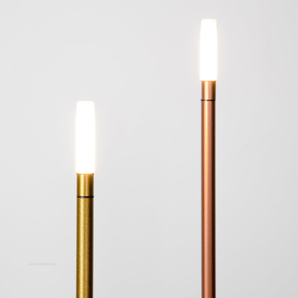 Retro Cordless Candle Stick LED Night Light Rechargeable Portable Desktop Coffee Table Light For Bedside Table