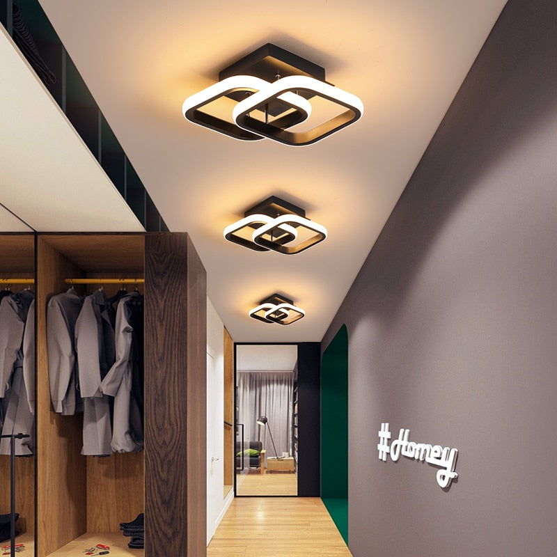 Modern LED Ceiling Chandelier For Corridor Foyer Reception Room Contemporary Living Room Dining Room Interior Lighting