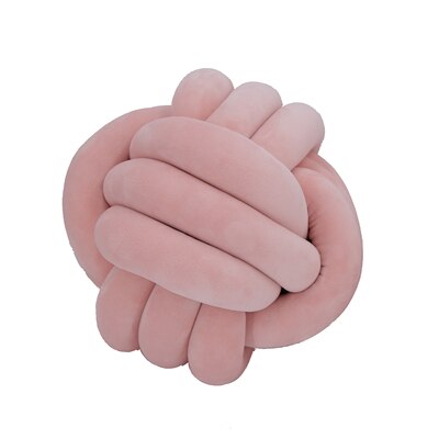 Big Knot Cushion Sofa Throw Pillow Soft Round Handmade Knotted Ball Car Bedding Stuffed Pillow For Bedroom Living Room