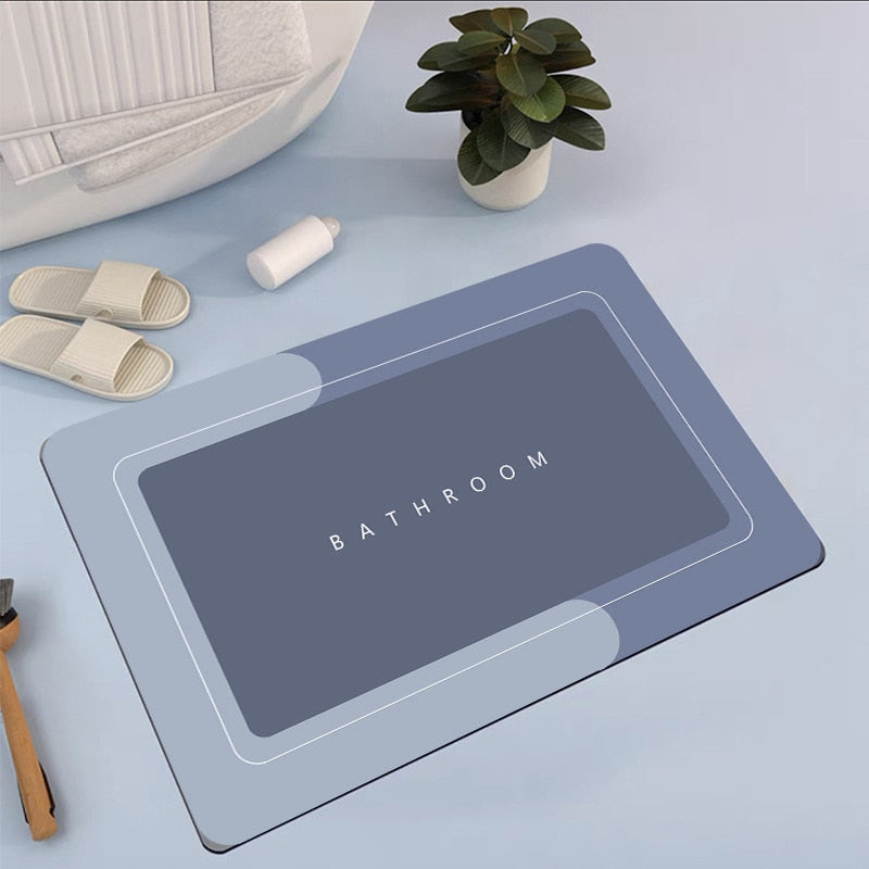 Non-Slip Nappa Skin Rubber Mat for Bathroom Kitchen And Entrance Hall Super Absorbent