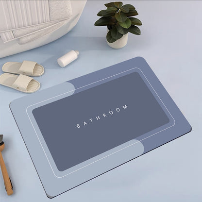 Non-Slip Nappa Skin Rubber Mat for Bathroom Kitchen And Entrance Hall Super Absorbent