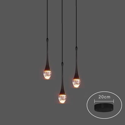 Crystal Teardrop Bubble Pendant Lamp Modern Hanging Light Fittings For Luxury Living Room Dining Room Restaurant Reception Foyer Lighting
