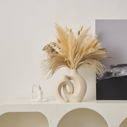 Modern Sculptured Nordic Vase For Living Room Table Coffee Table Mantelpiece Shelf  Ornament Accessories For Creative Stylish Home Decor