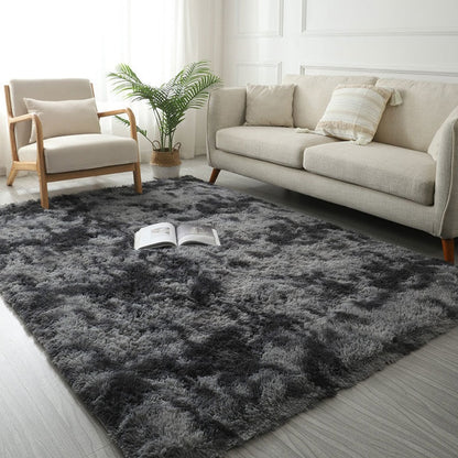 Thick Soft Plush Pile Area Rug For Living Room Deep & Fluffy Non-Slip Mat White Carpet For Modern Home Decor - Multiple Colors & Sizes