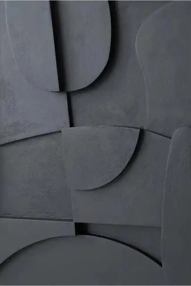Nordic Geometric 3D Effect Canvas Painting: Elevate Your Space with Abstract Minimalist Aesthetics