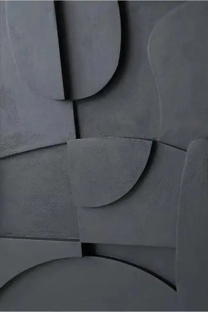 Nordic Geometric 3D Effect Canvas Painting: Elevate Your Space with Abstract Minimalist Aesthetics