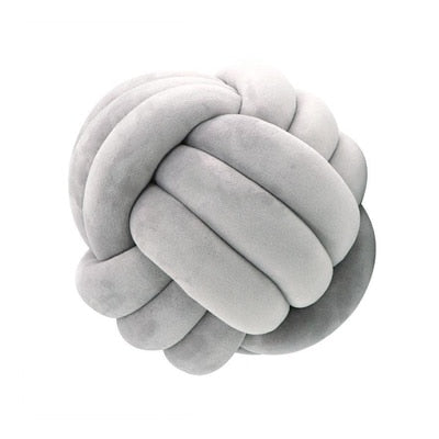 Big Knot Cushion Sofa Throw Pillow Soft Round Handmade Knotted Ball Car Bedding Stuffed Pillow For Bedroom Living Room