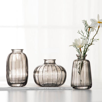 Mini Hydroponics Simple Stained Glass Vase For Simple Flowers or Aromatherapy - A Modern Stylish and Elegant Home Decor Piece