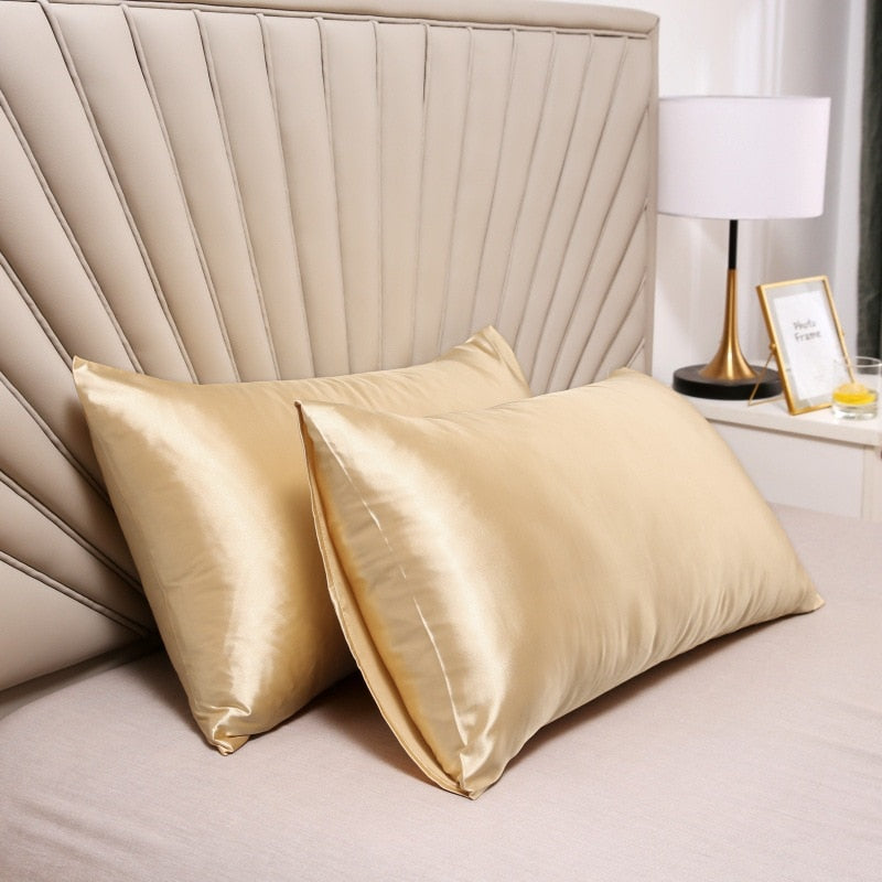 Discover The Magic 100% Silk Pillow Cover Premium Stylish Silky Satin Home Decor Bedroom Accessory Smooth Cool Feeling
