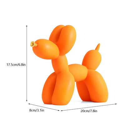 Balloon Dog Sculpture Figurines for Modern Apartment Interior Design Resin Doggy Ornament For Coffee Table Desktop Decoration