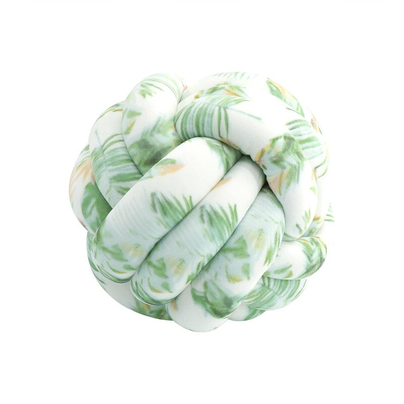 Big Knot Cushion Sofa Throw Pillow Soft Round Handmade Knotted Ball Car Bedding Stuffed Pillow For Bedroom Living Room