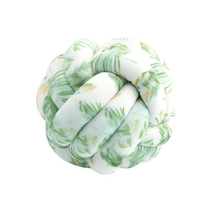 Big Knot Cushion Sofa Throw Pillow Soft Round Handmade Knotted Ball Car Bedding Stuffed Pillow For Bedroom Living Room