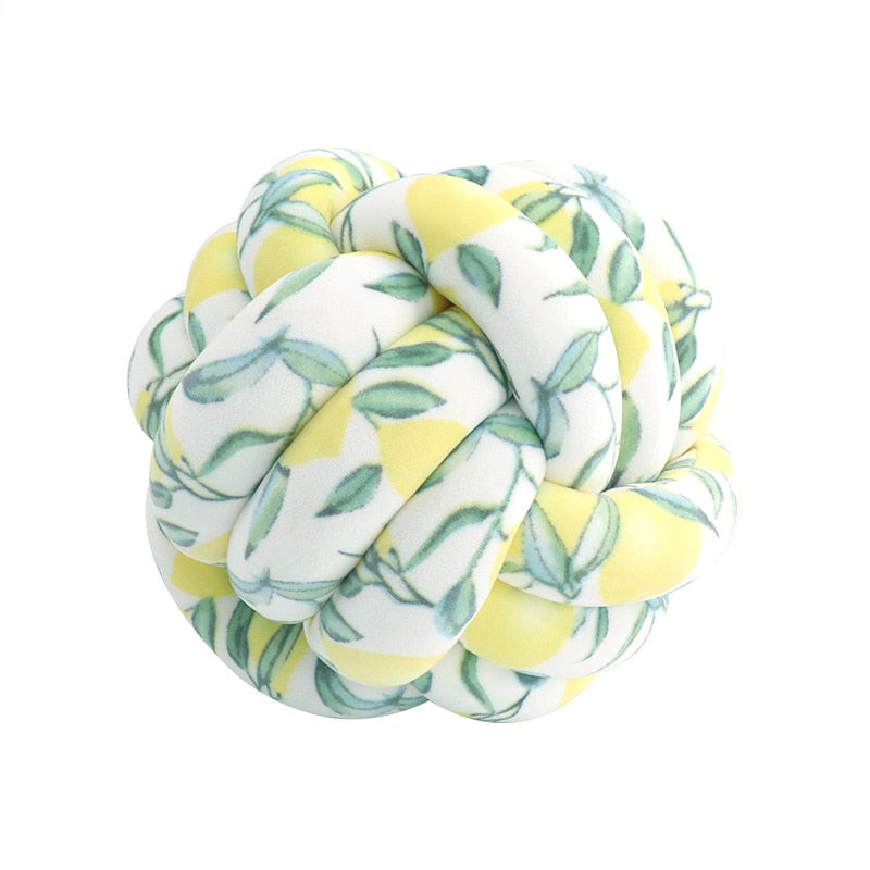 Big Knot Cushion Sofa Throw Pillow Soft Round Handmade Knotted Ball Car Bedding Stuffed Pillow For Bedroom Living Room