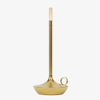 Retro Cordless Candle Stick LED Night Light Rechargeable Portable Desktop Coffee Table Light For Bedside Table