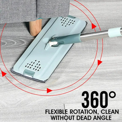 Innovative Flat Squeeze Mop with Bucket: Effortless Cleaning Made Simple