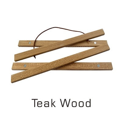 Teak Wooden Magnetic Poster Hanger Frame - Elegant Modern Scroll Design Frame for Paintings, Photos, and Canvas Wall Art