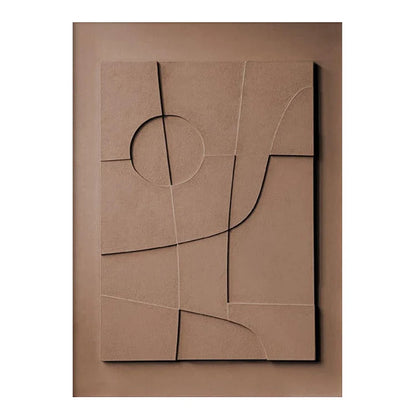 Nordic Geometric 3D Effect Canvas Painting: Elevate Your Space with Abstract Minimalist Aesthetics