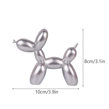 Balloon Dog Sculpture Figurines for Modern Apartment Interior Design Resin Doggy Ornament For Coffee Table Desktop Decoration
