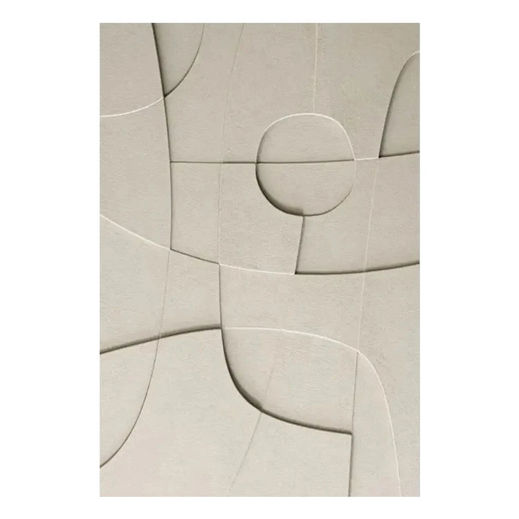 Nordic Geometric 3D Effect Canvas Painting: Elevate Your Space with Abstract Minimalist Aesthetics