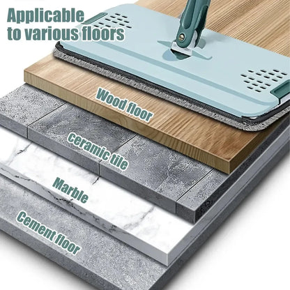 Innovative Flat Squeeze Mop with Bucket: Effortless Cleaning Made Simple