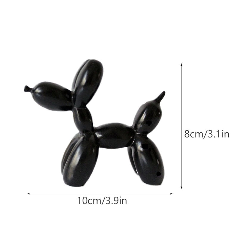 Balloon Dog Sculpture Figurines for Modern Apartment Interior Design Resin Doggy Ornament For Coffee Table Desktop Decoration