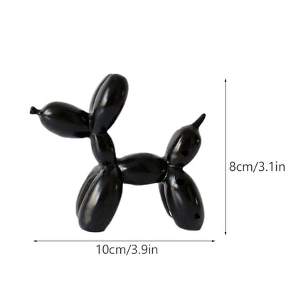 Balloon Dog Sculpture Figurines for Modern Apartment Interior Design Resin Doggy Ornament For Coffee Table Desktop Decoration